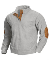 Men's Long Sleeve Colour Patch Hoodie