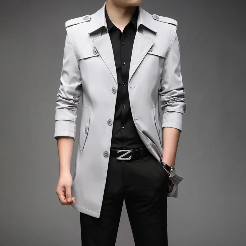 Classic Elegance Trench Jacket