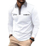 Men's Long Sleeve Polo Shirt for Business & Leisure Fashion