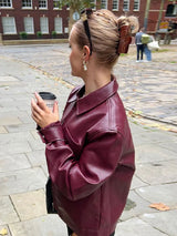 Retro Edge Zip-Up Leather Jacket