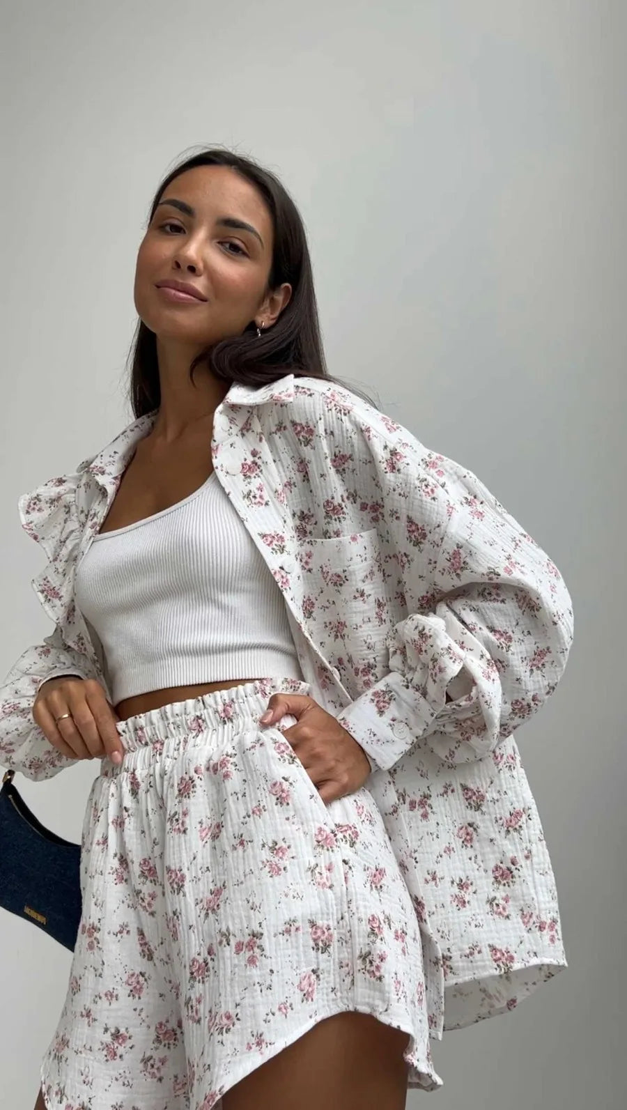 Breezy Loose Shirt and Shorts Set