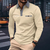 Men's Long Sleeve Polo Shirt for Business & Leisure Fashion