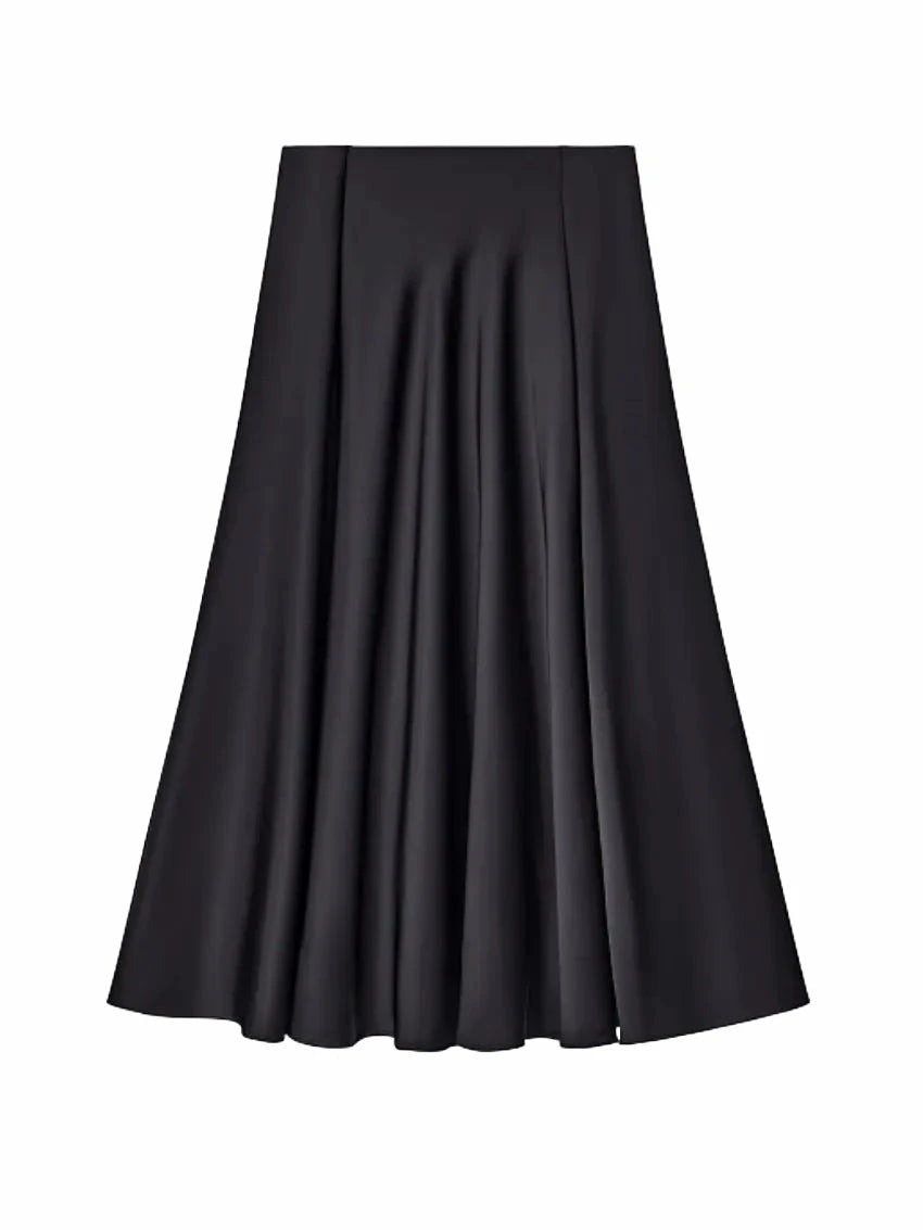 Opulent Satin Maxi Skirt