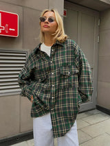 Cozy Checkered Long Sleeve Shirt