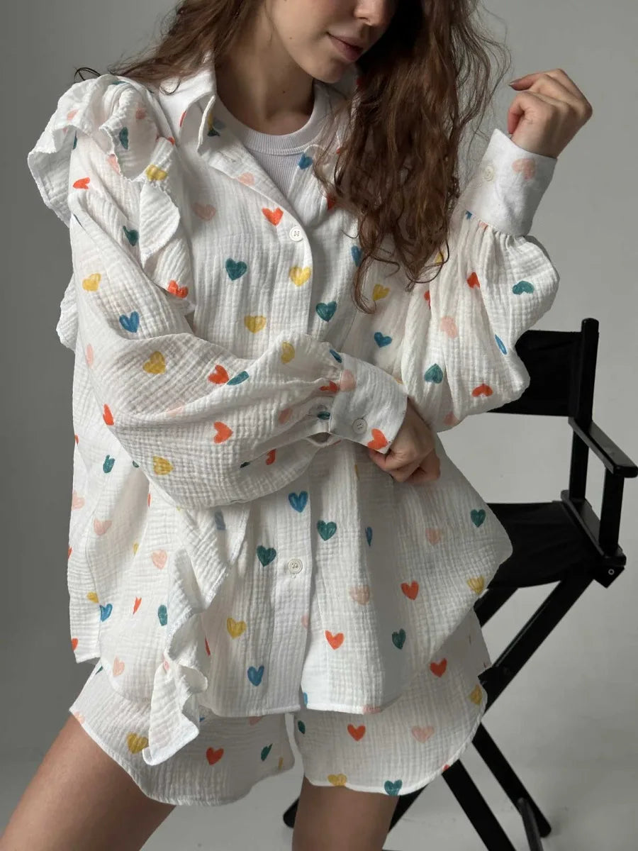 Breezy Loose Shirt and Shorts Set