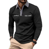 Men's Long Sleeve Polo Shirt for Business & Leisure Fashion