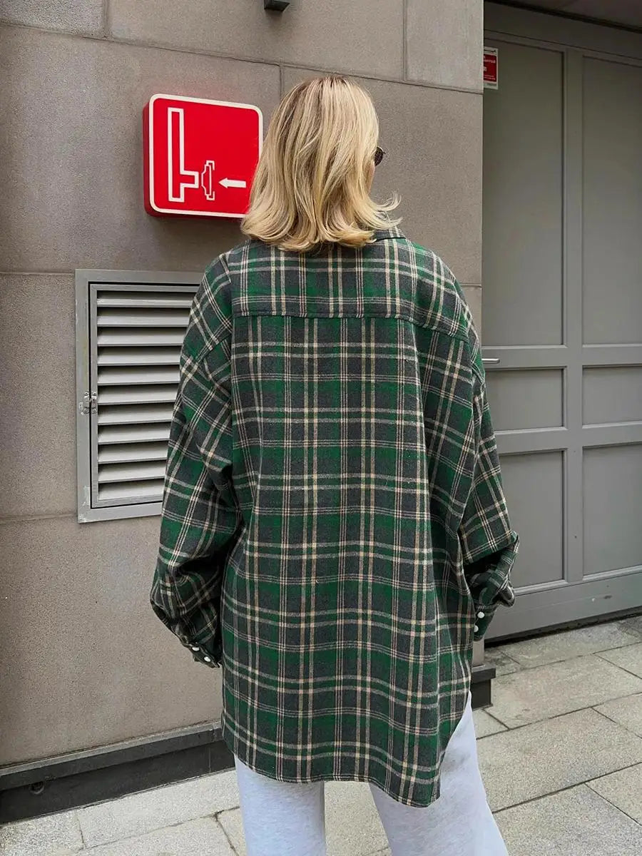 Cozy Checkered Long Sleeve Shirt