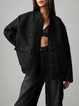 Sparkle Sequin Tweed Jacket