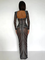 Glimmering Elegance Maxi Dress