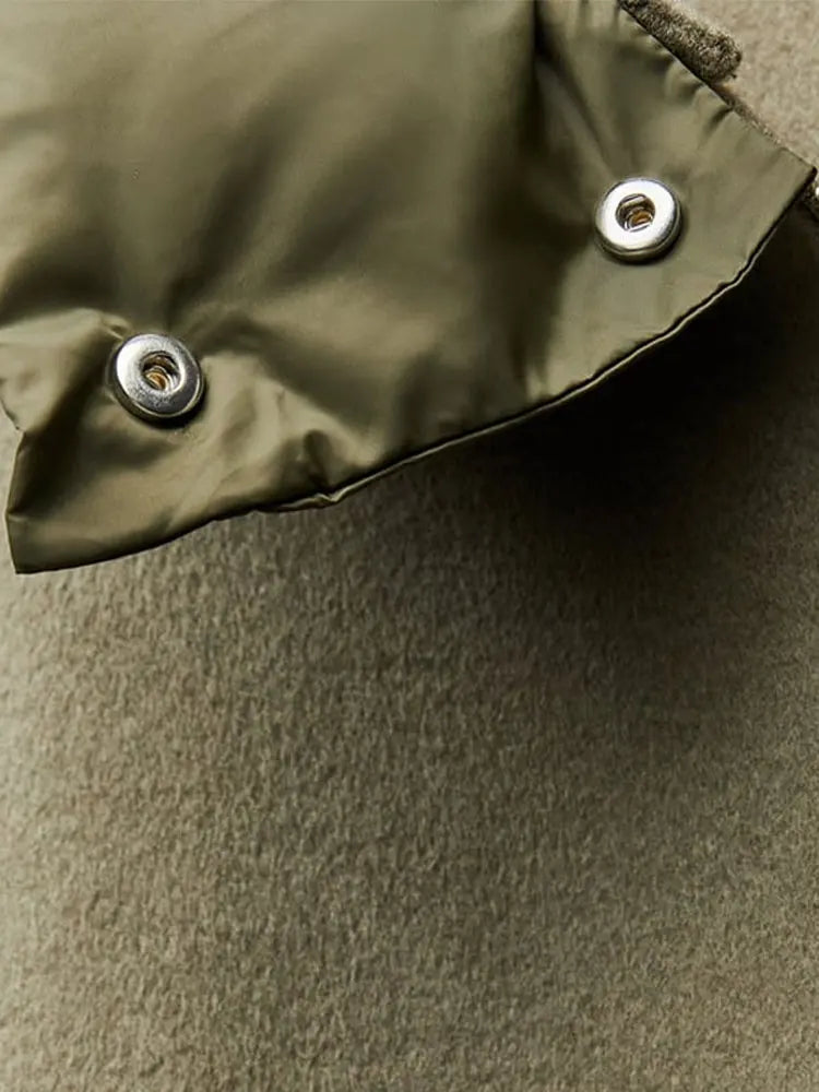Luxe Oversized Zip-Up Hooded Jacket