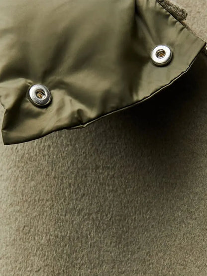 Luxe Oversized Zip-Up Hooded Jacket