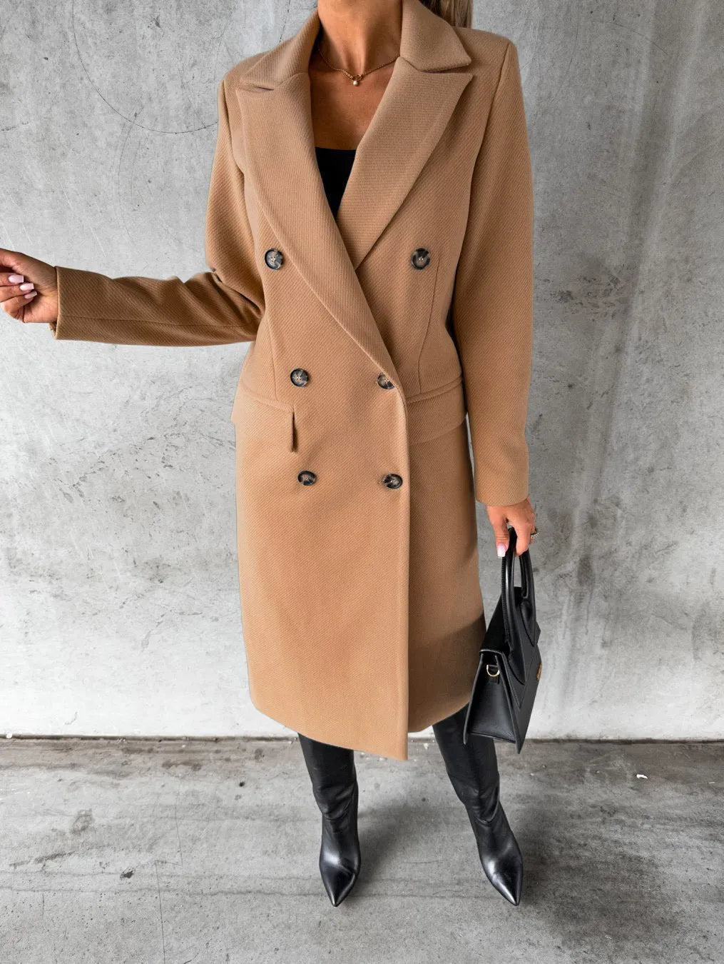 Luxe Lapel Winter Jacket