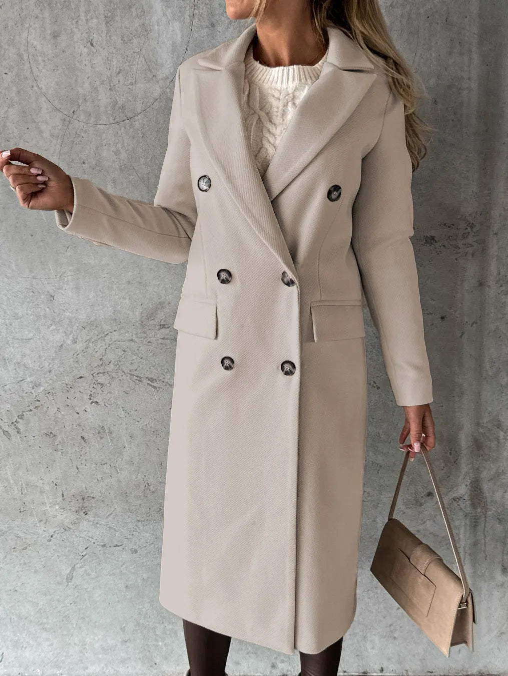 Luxe Lapel Winter Jacket
