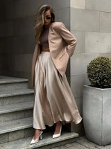 Opulent Satin Maxi Skirt