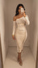 Allure One Shoulder Midi Dress